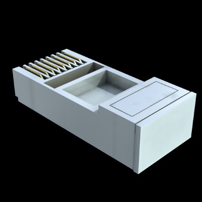  现代网线水晶头工业设备su模型下载 