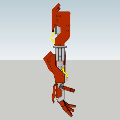  现代机械臂su模型下载 