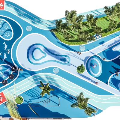  现代儿童乐园su模型下载 