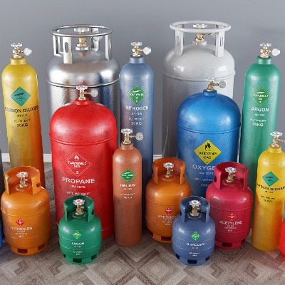  现代煤气罐气瓶su模型下载 