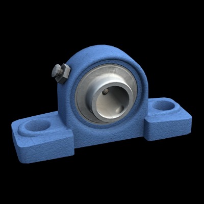  现代轴承座工业零件su模型下载 