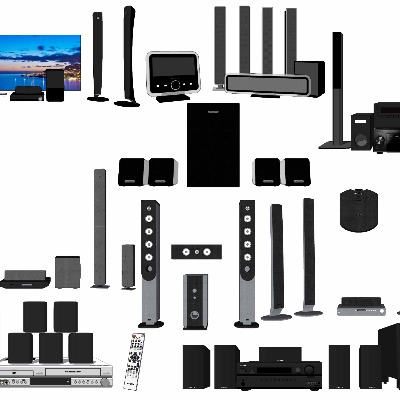  现代音响su模型下载 