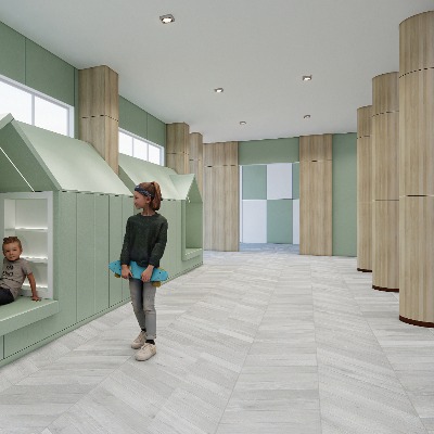  现代儿童娱乐空间su模型下载 