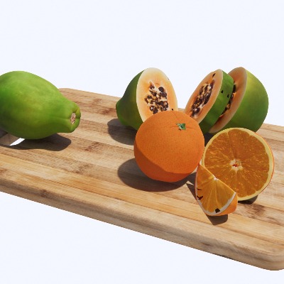  现代水果食品su模型下载 