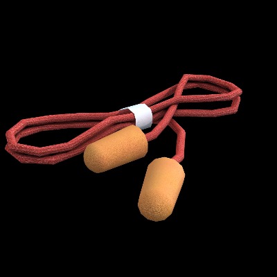  现代工地防噪音耳塞工业设备su模型下载 