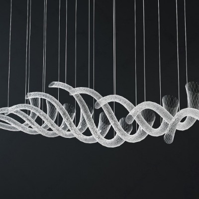  现代异形装饰灯su模型下载 