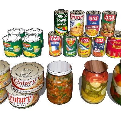  罐头 泡菜su模型下载 