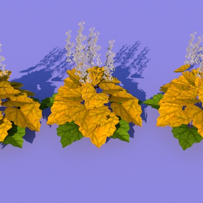  现代花草su下载模型 