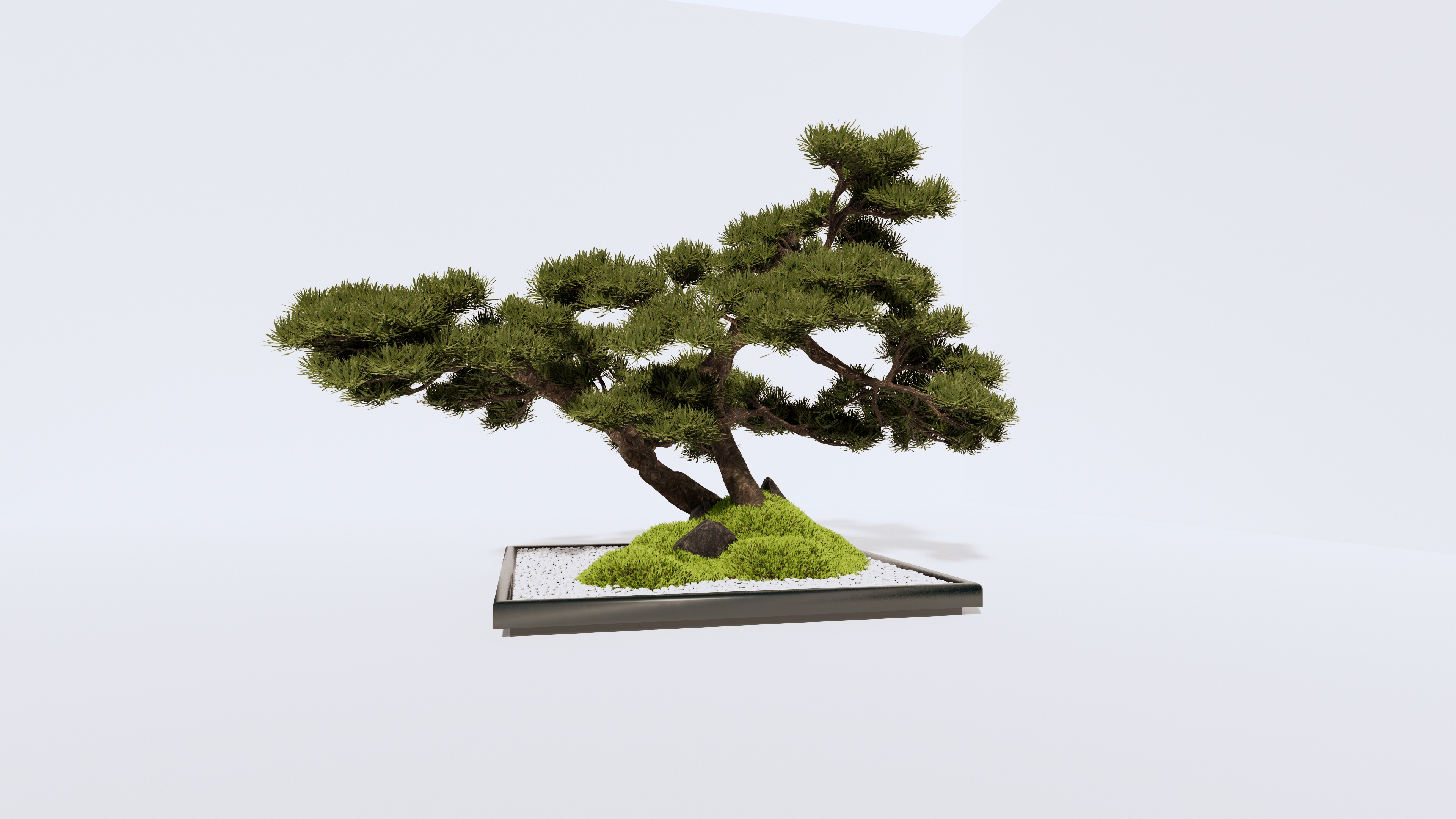  新中式盆景盆栽SU下载模型 