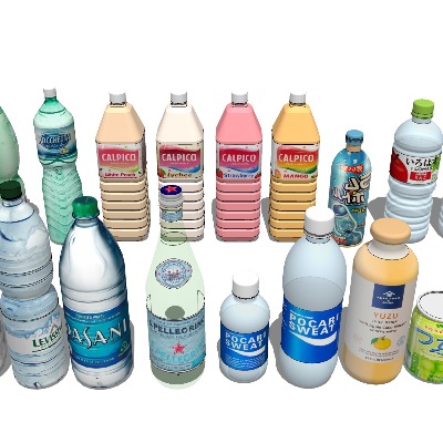  矿泉水 饮料果汁su模型下载 