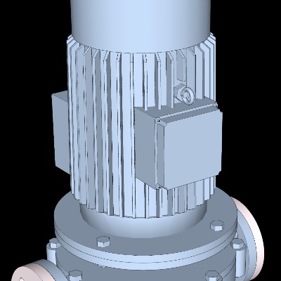  工业风喷淋泵su下载模型 