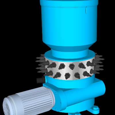  工业风干油泵su下载模型 