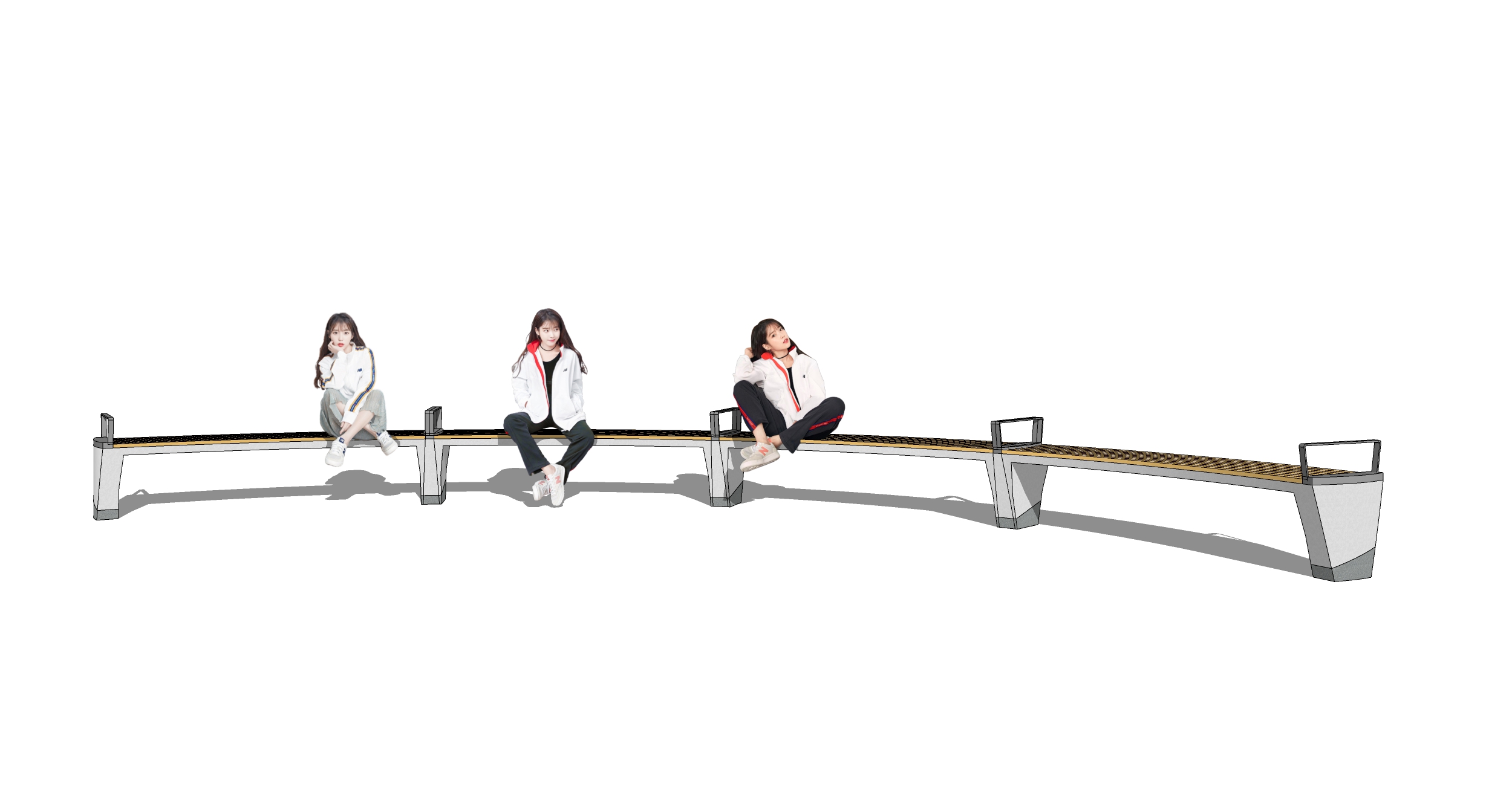  景观座椅 座凳su模型下载 