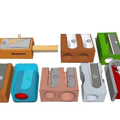  卷笔刀 削笔刀su模型下载 