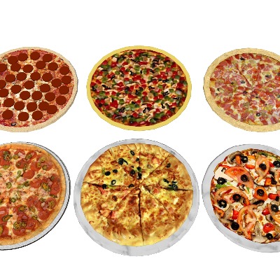  披萨美食su模型下载 