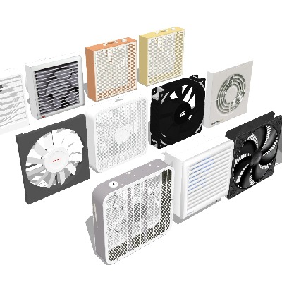  排气扇 排风扇su模型下载 