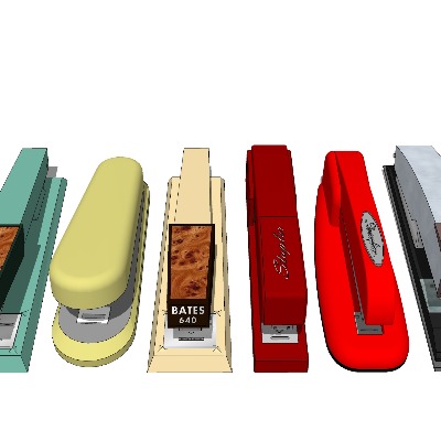  订书机 文具用品su模型下载 