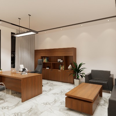  现代总经理办公室su模型下载 