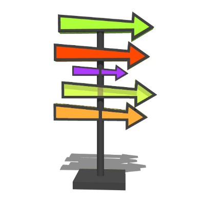  现代装饰灯户外彩灯su模型下载 