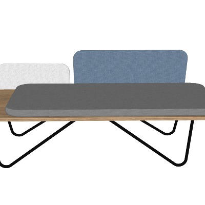  现代休闲沙发su模型下载 