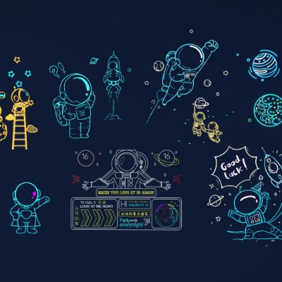  现代霓虹灯氛围灯su模型下载 