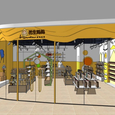  现代母婴用品专卖店su模型下载 