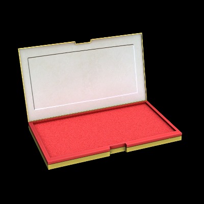  现代印泥印章油办公用品su模型下载 