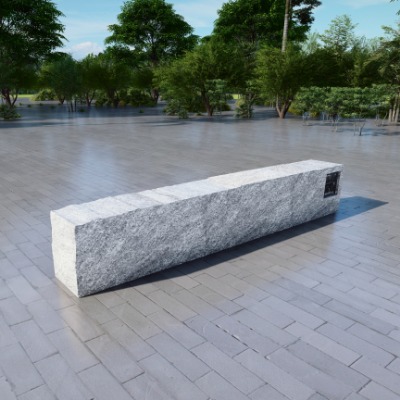  新中式景观座椅公用椅su模型下载 