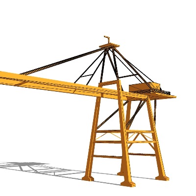  现代起重机su模型下载 