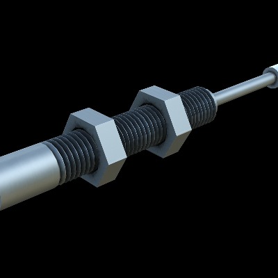  现代液压缓冲器工业设备su模型下载 