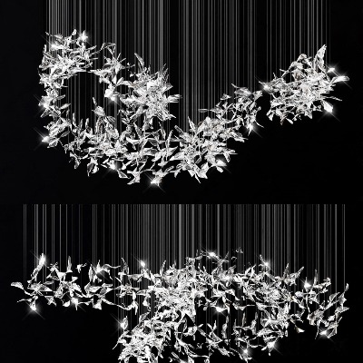  现代轻奢装饰灯su模型下载 