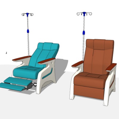  现代输液椅公用椅su模型下载 