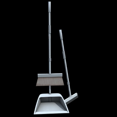  现代扫把簸箕su模型下载 