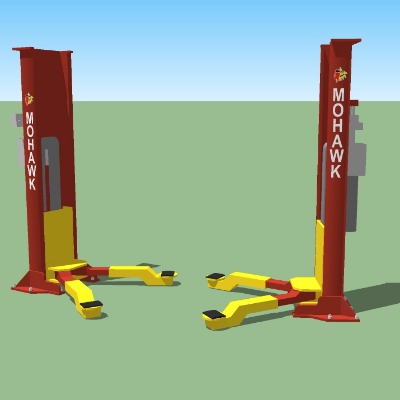  现代汽车举升机su模型下载 