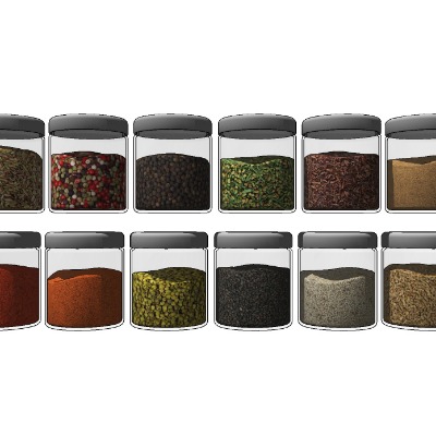  现代食品调料罐su模型下载 