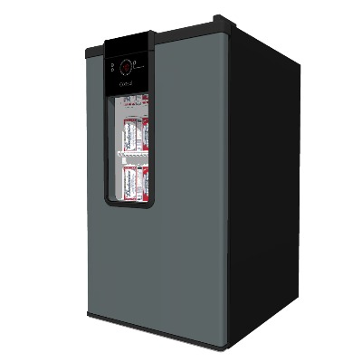  现代迷你冰箱su模型下载 