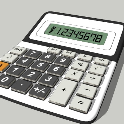  现代电子计算器su模型下载 