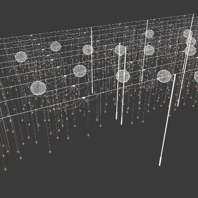  现代装饰灯景观灯su模型下载 