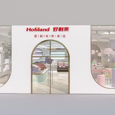  现代甜品店蛋糕店su模型下载 