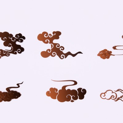  新中式祥云雕花浮雕su模型下载 