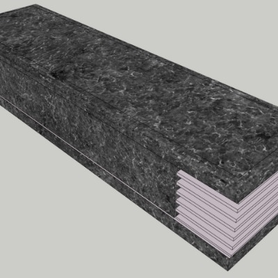  现代创意坐凳公用椅su模型下载 