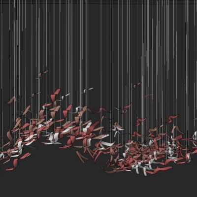  现代艺术装饰灯su模型下载 