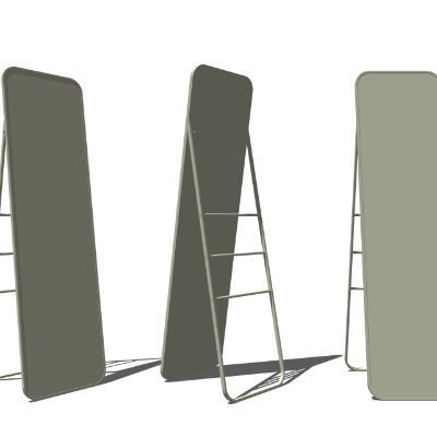  现代穿衣镜镜子su模型下载 