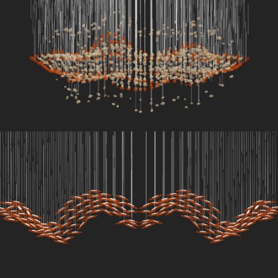  现代水晶装饰灯su模型下载 