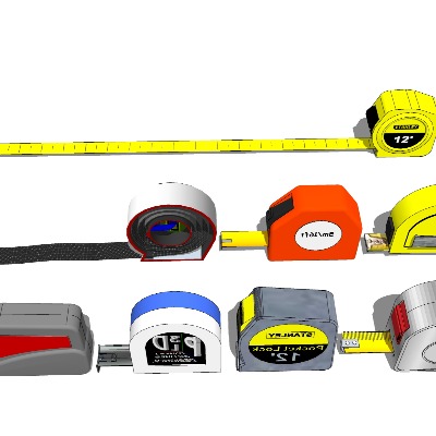  卷尺直尺 量尺 工业设备su模型下载 