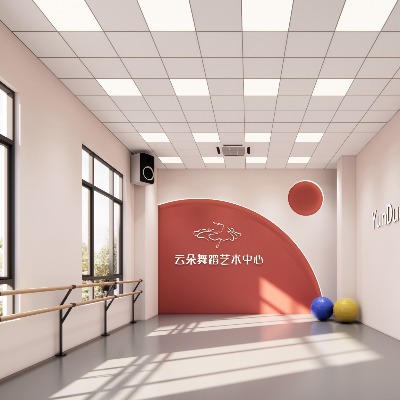  现代舞蹈教室su模型下载 