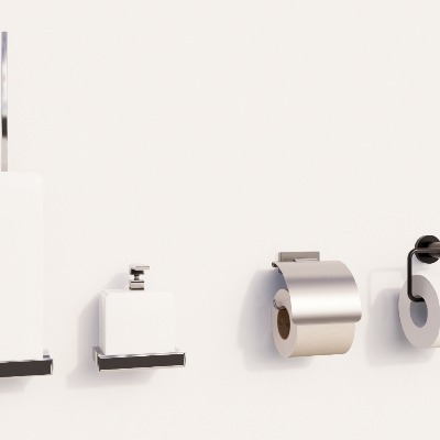  现代纸巾盒卫浴小件su模型下载 