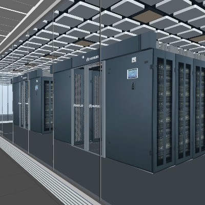  现代机房su模型下载 