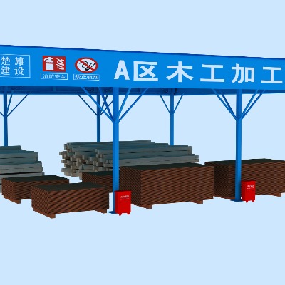  现代钢铁棚su模型下载 