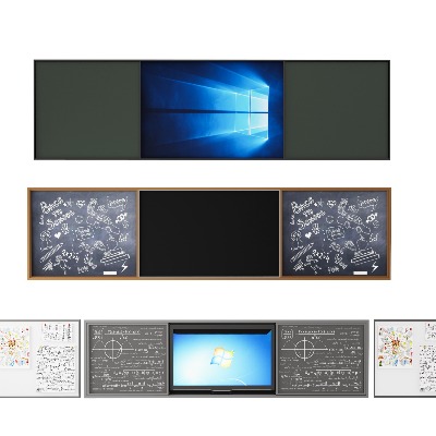  现代黑板手写板su模型下载 